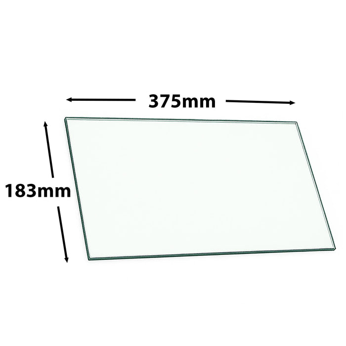 Universal Glass Fridge Shelf Replacement Refrigerator 375mm x 183mm