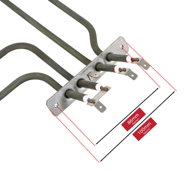 Dual Circuit Oven Grill Element for Beko Oven Cooker (2200W)