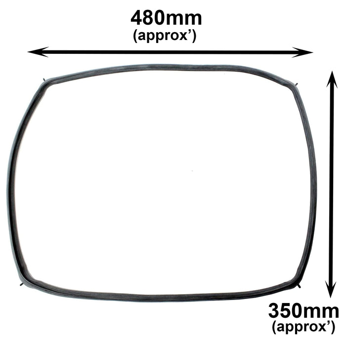 Oven Door Seal Gasket + Corner Clips for Bosch Cooker 480 x 350 mm