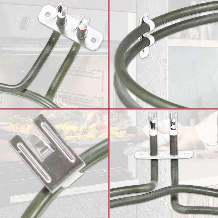Heating Element for Bosch Neff Siemens Fan Oven Cooker (2 Turn, 2100W, 230V)
