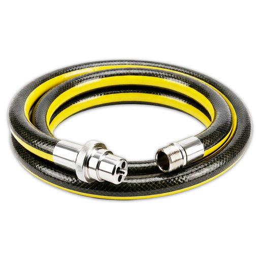 Universal Straight Bayonet Gas Supply Hose Pipe for Oven Cookers (1.25m x 1/2" BSP, EN 14800 Approved)