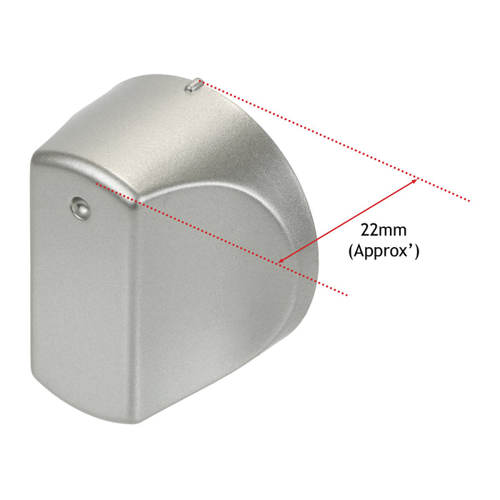 Hot-Ari ix Control Knob Switch for Hotpoint KSO53CXS KSO89CX KSO89CXS KSOS89PX SH33X Oven Cooker (Silver)