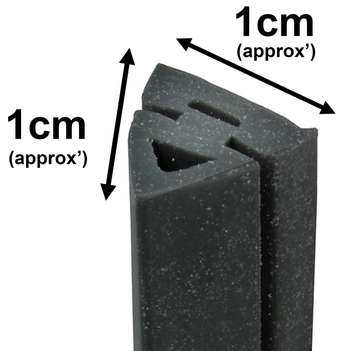 Door Seal + Silicone Glue for RANGEMASTER Oven Cooker 3m Cut to Size (3 & 4 sided, Rounded + 90º Clips)
