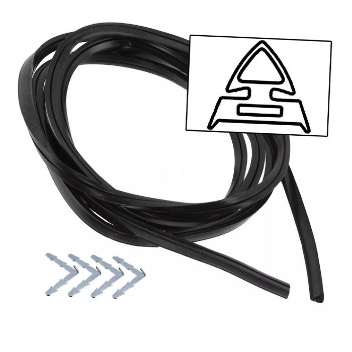 Oven Door Seal for CATA / COOKE & LEWIS Right Angle Corner Clips Rubber Cooker Gasket 2.4m
