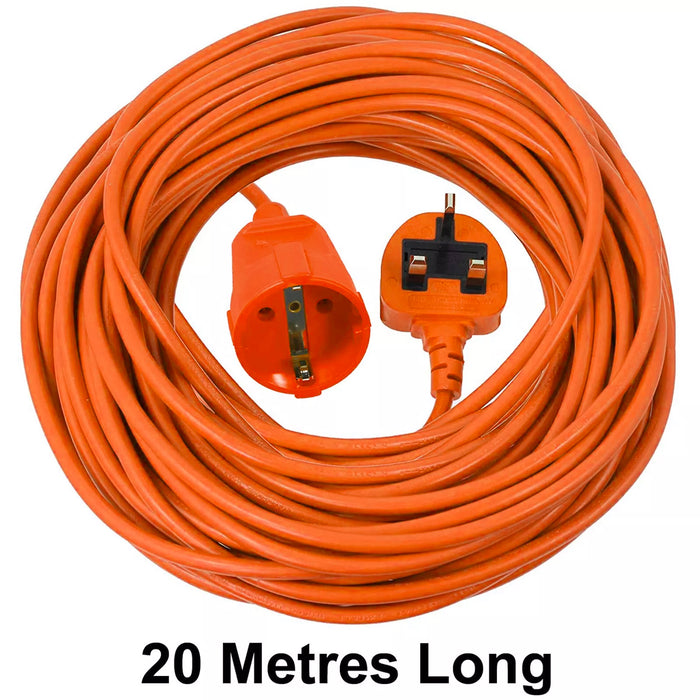 20m Power Cable for Bosch AdvancedRotak 550 650 750 UniversalRotak Lawnmower Plug