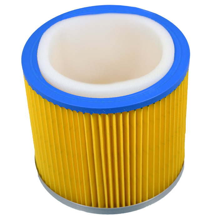 Vacuum Cleaner Cartridge Filter + Sponge Foam Sleeve compatible with Earlex WD1000 WD1100 S1256