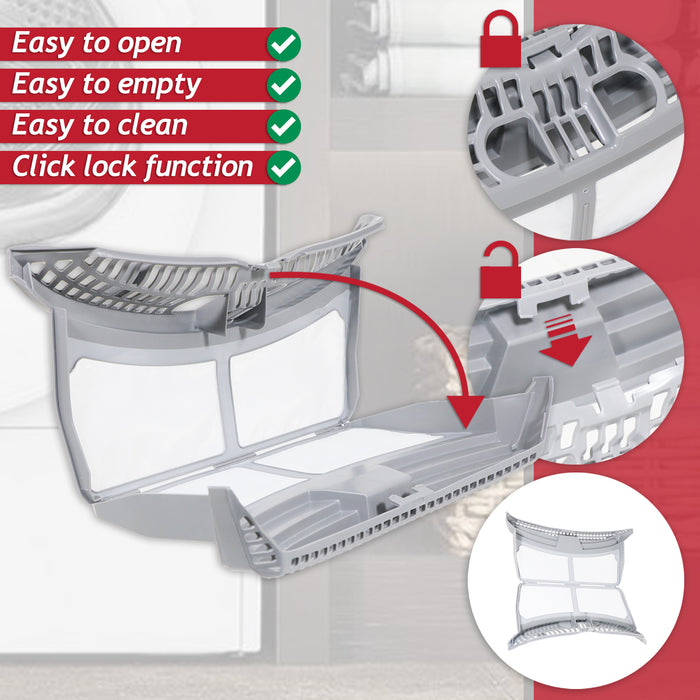 Beko Tumble Dryer Filter Lint Fluff Mesh Screen Cage (2975680300)