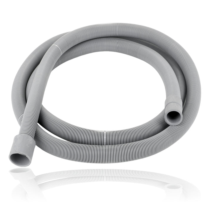 Universal Drain Outlet Hose for Washing Machine Dishwasher (2.5M, 30mm / 22mm) + Clips Kit