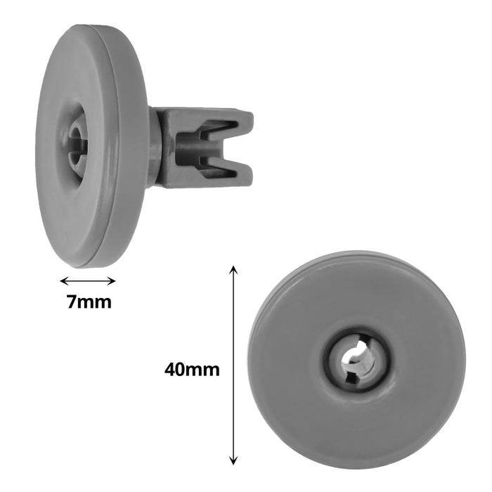 Basket Wheels for AEG Electrolux Zanussi Dishwasher Lower Runner Wheel 40mm x 8