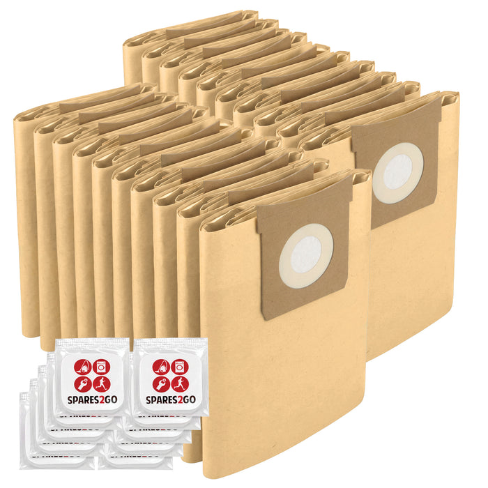 Vacuum Dust Bags for Goblin Wet & Dry 1000, 74001, Multi System 22, 8512, 1200, Trionic 95055, 3 in 1 70223 (Pack of 20) + Freshener Tabs