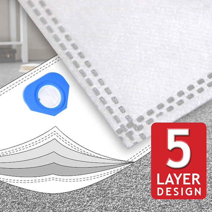 SMS Microfibre Dust Bags for Nilfisk GA70 GD80 GD90C GM80 GM90 GS80 GS84 GS90 G90 Vacuum Cleaner (Pack of 15)