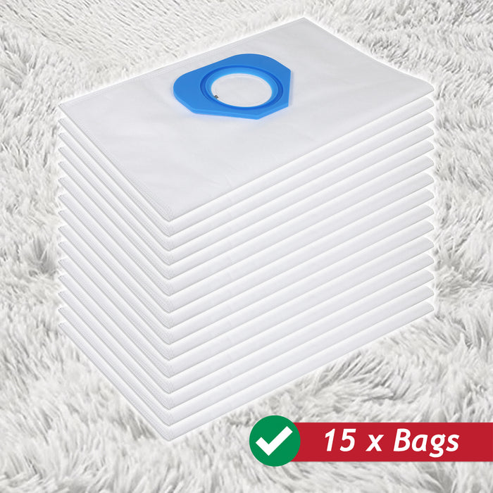 SMS Microfibre Dust Bags for Nilfisk GA70 GD80 GD90C GM80 GM90 GS80 GS84 GS90 G90 Vacuum Cleaner (Pack of 15)