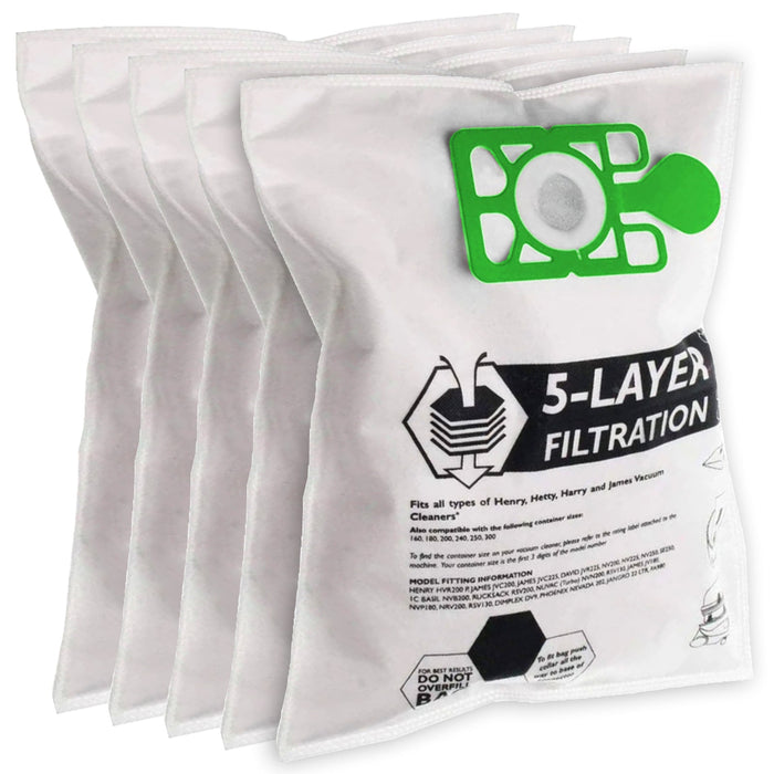 Dust Bags for Titan TTB671VAC 800W 15Ltr Dry Vacuum Cleaner x 5 Bag + Fresheners