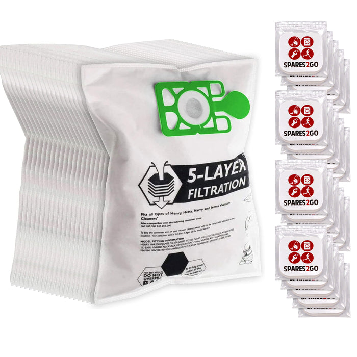 Dust Bags for Titan TTB671VAC 800W 15Ltr Dry Vacuum Cleaner x 20 Bag + Fresheners