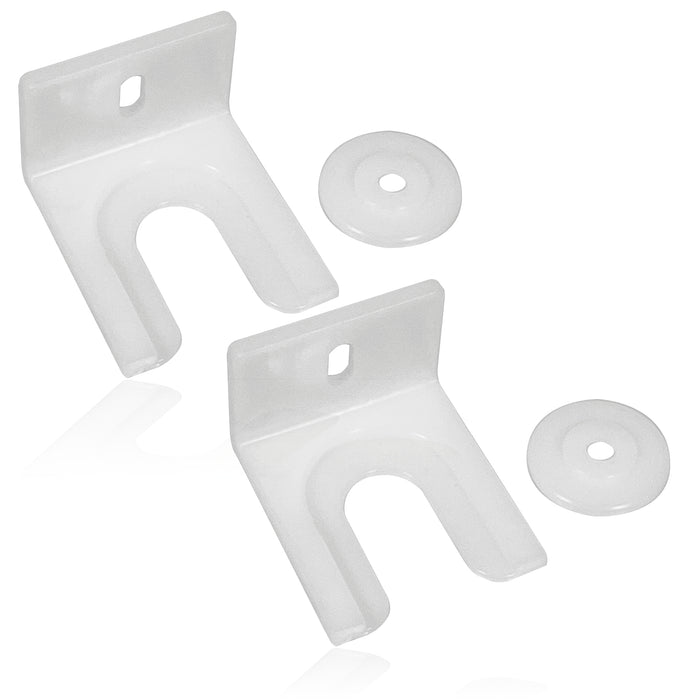 Integrated Fridge/Freezer Door Clip Fixing Bracket compatible with Bosch Built-in x 2