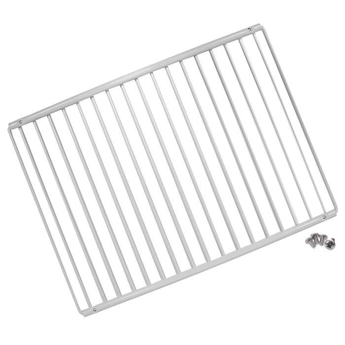Universal Fridge Freezer Shelf Adjustable White Plastic Coated Extendable Arms (Large, 425mm - 670mm x 320mm)