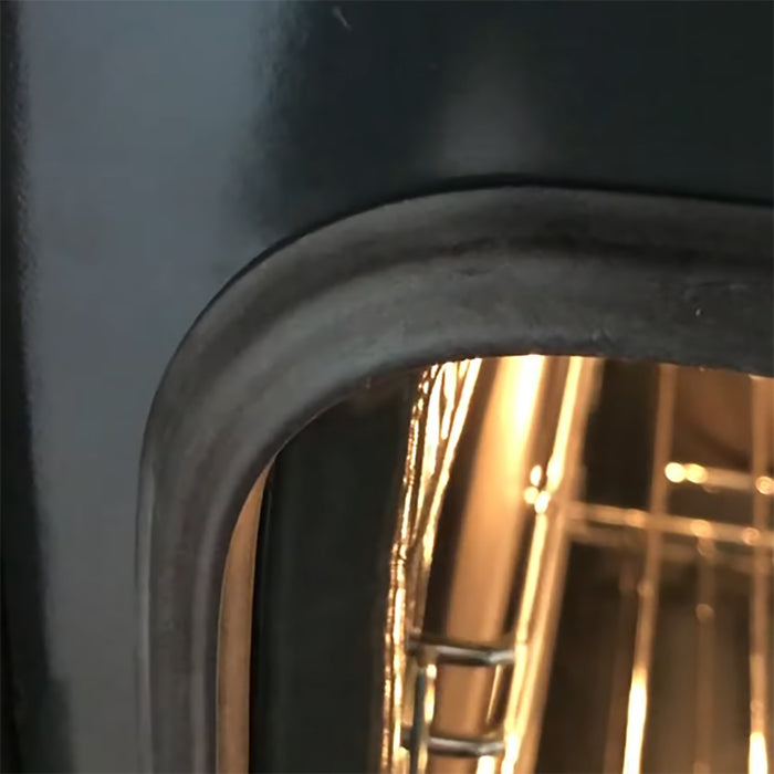 Main Rubber Door Seal with Corner Fixing Clips for Indesit Oven Cookers (445mm x 350mm)