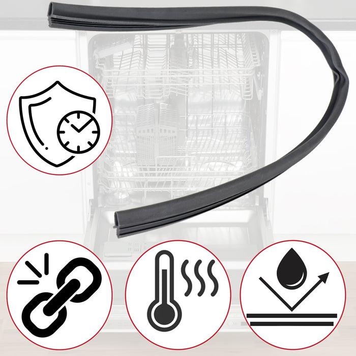 Lower Door Seal for Beko Dishwasher BDF DDN BFD DIN DFN DSN 1882470100 550mm