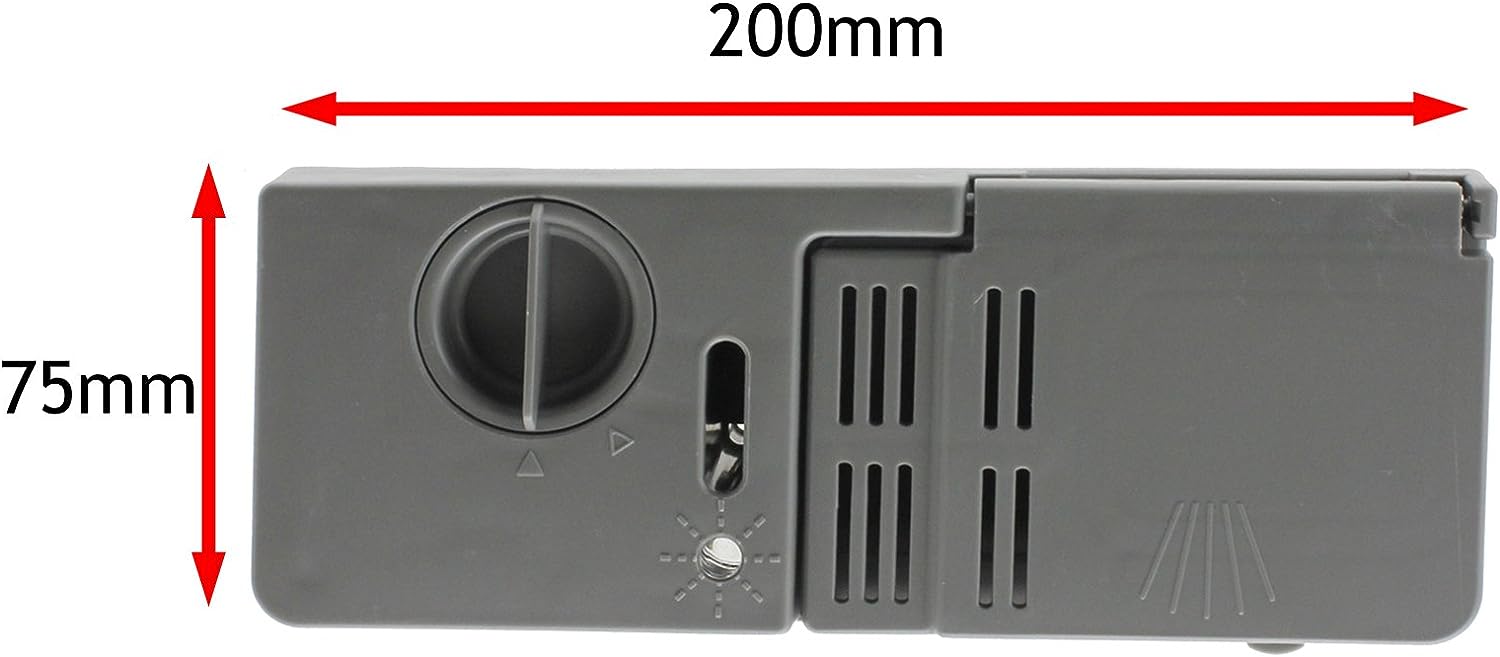 Dishwasher Detergent Drawer for Kenwood Soap Powder Tablet Dispenser Tray Grey