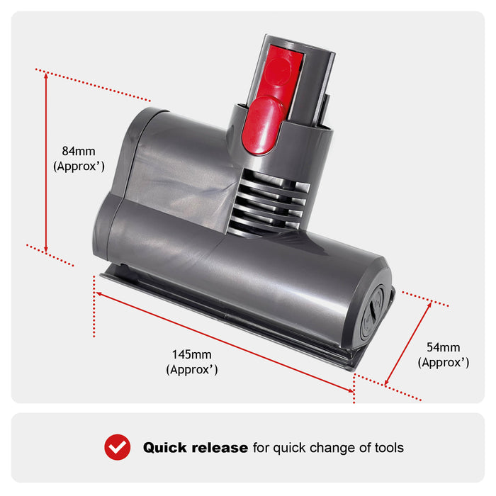 Vacuum Mini Turbine Brush for VACTechPro V15 Motorised Tool Attachment