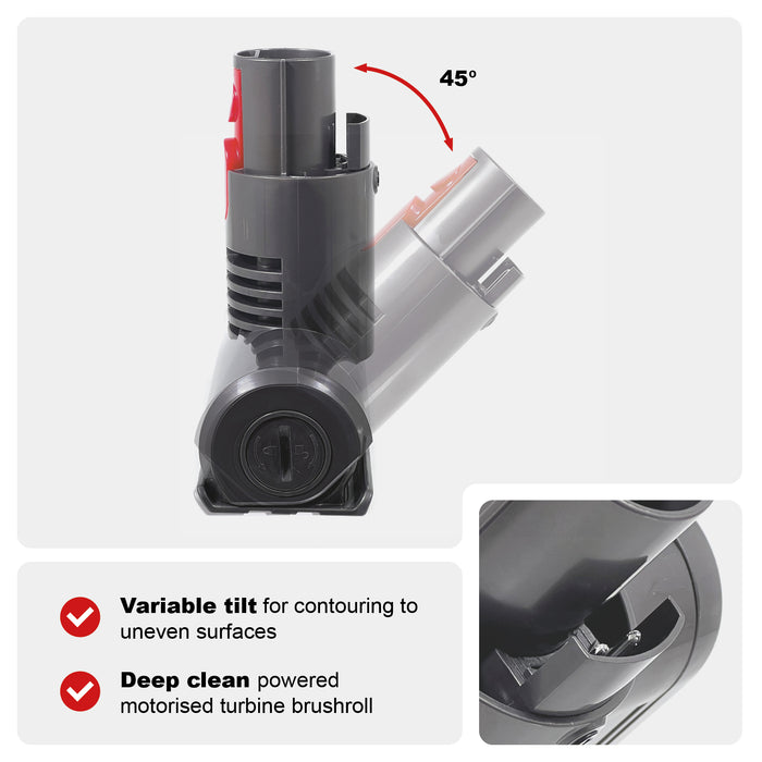 Vacuum Mini Turbine Brush for Dyson V11 SV14 Cordless Motorised Tool Attachment