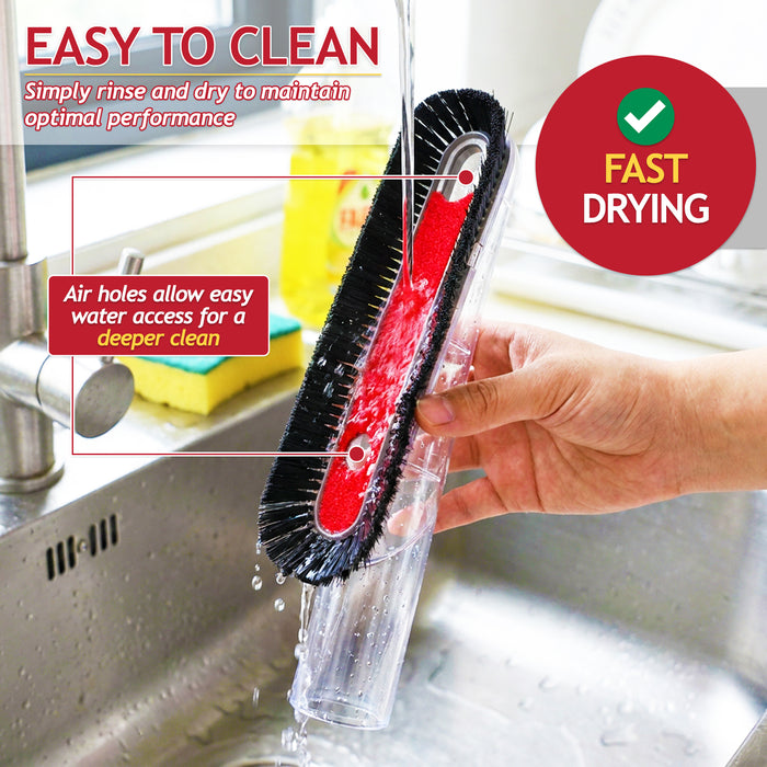 Soft Dusting Brush for Miele Vacuum Cleaner + 32mm to 35mm Connection Adapter