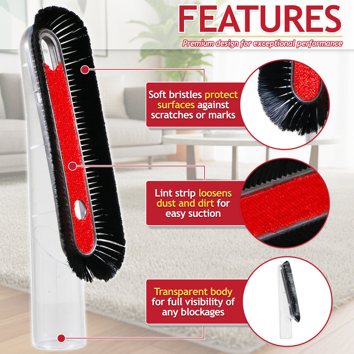 Dusting Brush Head Soft Bristle Delicate Surface Tool Attachment for Vax Vacuum Cleaners (32mm)