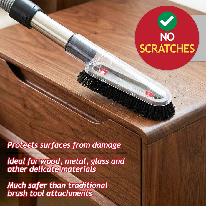Universal Vacuum Cleaner Dusting Brush Head Soft Bristle Delicate Surface Tool Attachment (32mm)