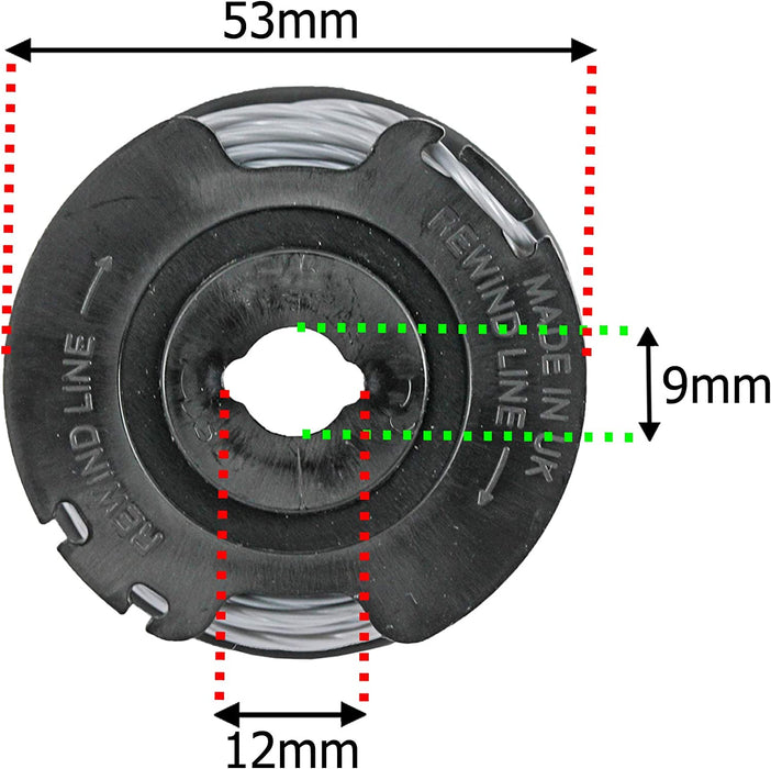 1.65mm Spool Line Feed for Bosch Art 23 26 SL Strimmer / Trimmer (4 metres)