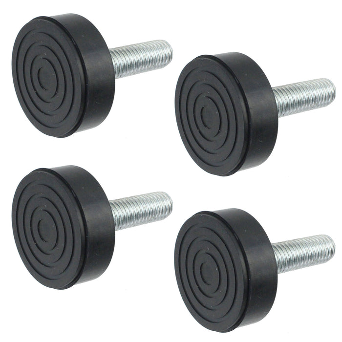 Universal Washing Machine Adjustable Screw in Foot (10mm Thread) 4 x Feet
