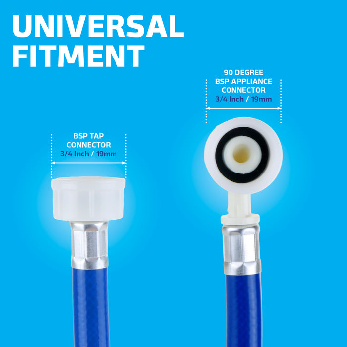 Universal Washing Machine / Dishwasher Drain Hose Pipe (20mm / 30mm / 2m) + Fill Hose 2.5m