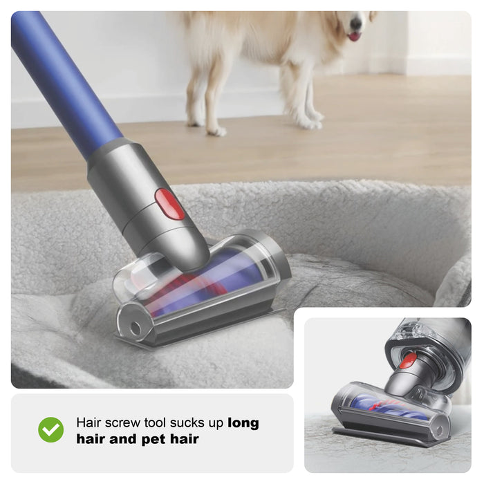 Anti Tangle Hair Screw Tool Brush Head for VACTechPro V15 Vacuum Cleaner