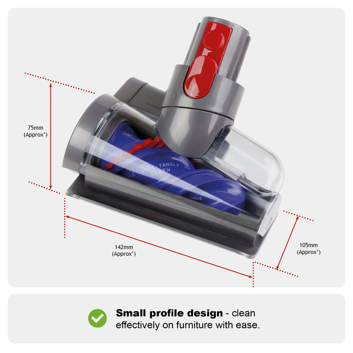 Anti Tangle Hair Screw Tool Brush Head for VACTechPro V15 Vacuum Cleaner