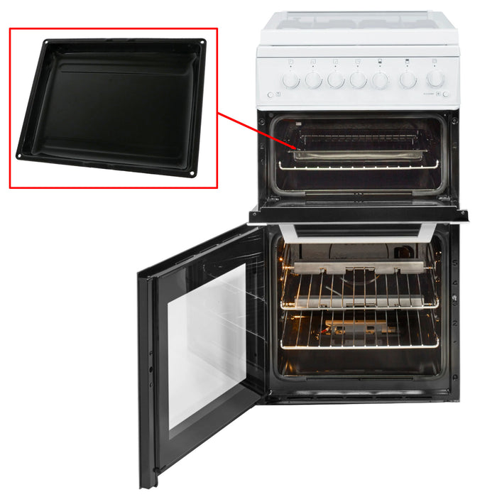 Beko Oven Grill Pan Drip Tray Baking Roasting Enamel Small 355 x 280 mm