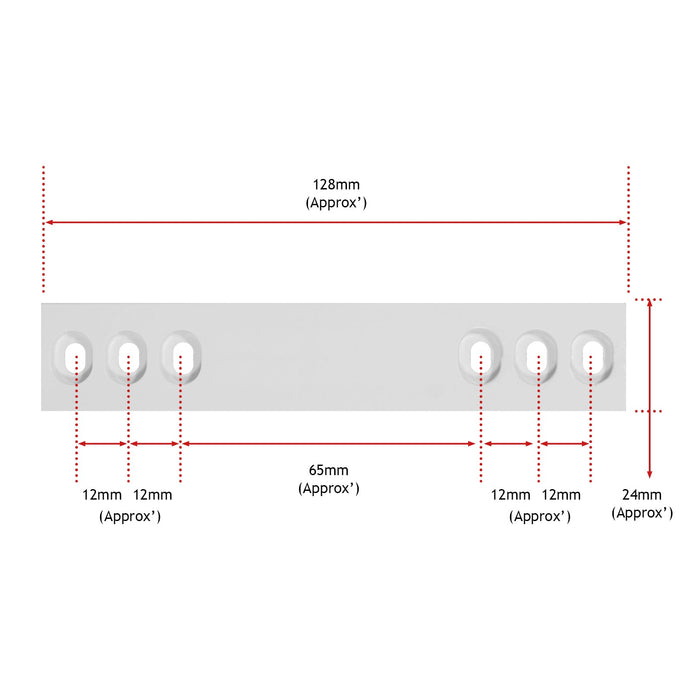 Integrated Fridge Door Slide Mounting Bracket Slider Kit for Lamona  (x4)