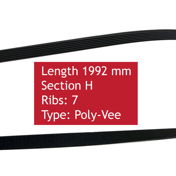 Drive Belt for Bosch Tumble Dryer Poly-Vee 1992 H7 WPG WTB WTE WTG WTN WTW