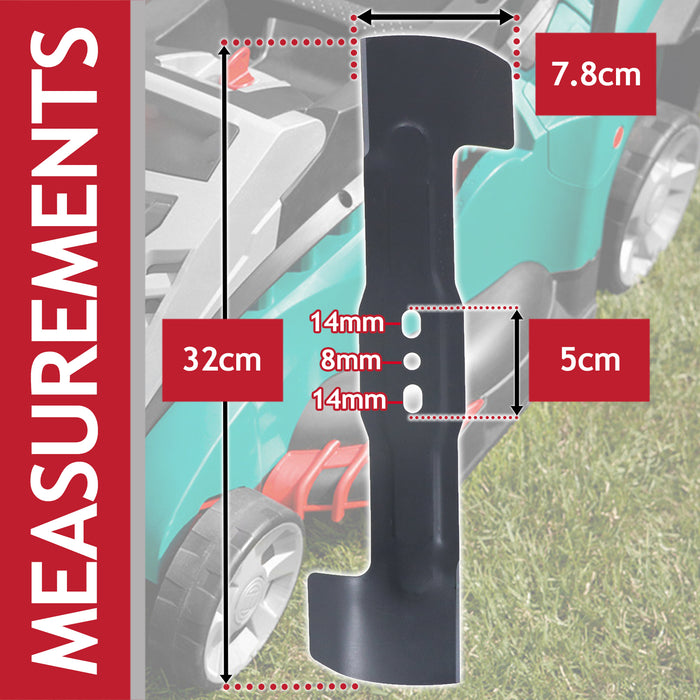 Metal Blade for Bosch Rotak 32Li S CityMower 18 Lawnmower (32cm)