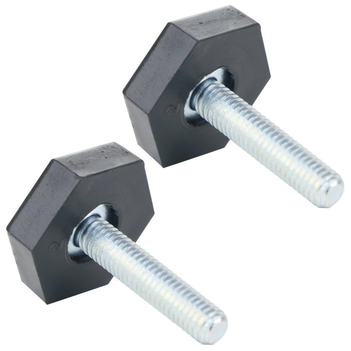 Universal Fridge Freezer Adjustable Screw in Foot Leg M6 6mm (Pack of 2)