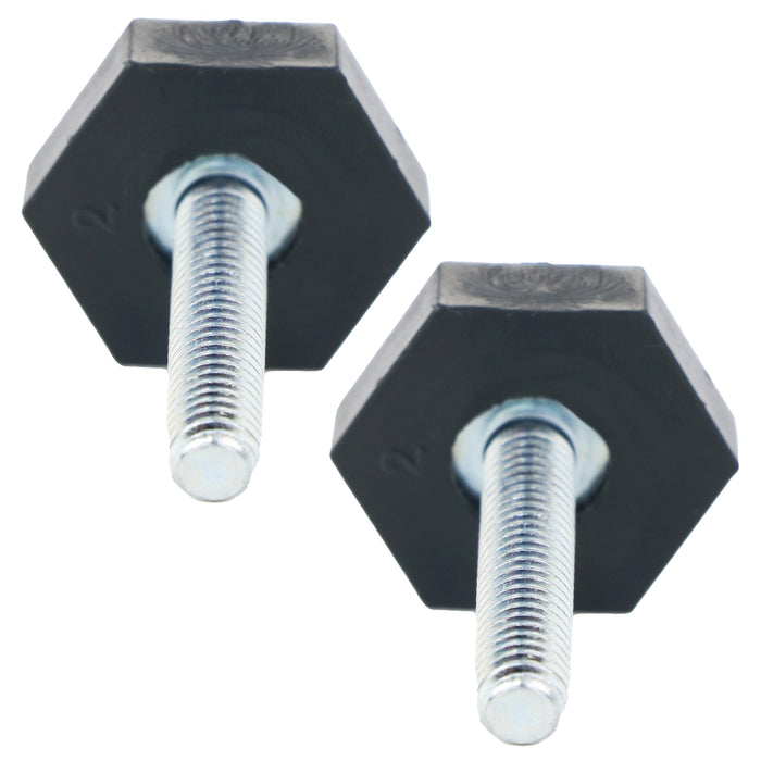Universal Fridge Freezer Adjustable Screw in Foot Leg M6 6mm (Pack of 2)