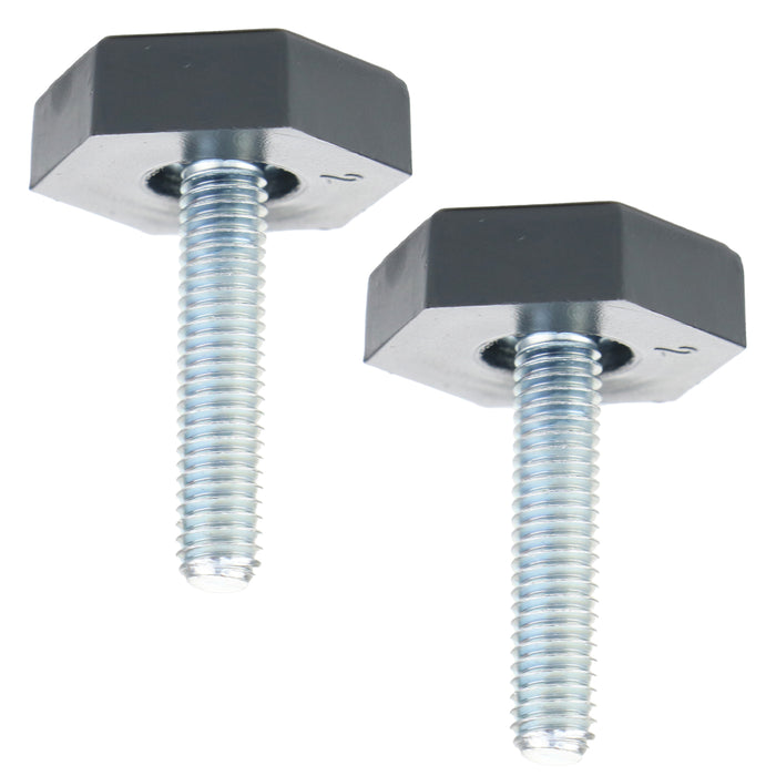 Universal Fridge Freezer Adjustable Screw in Foot Leg M6 6mm (Pack of 2)
