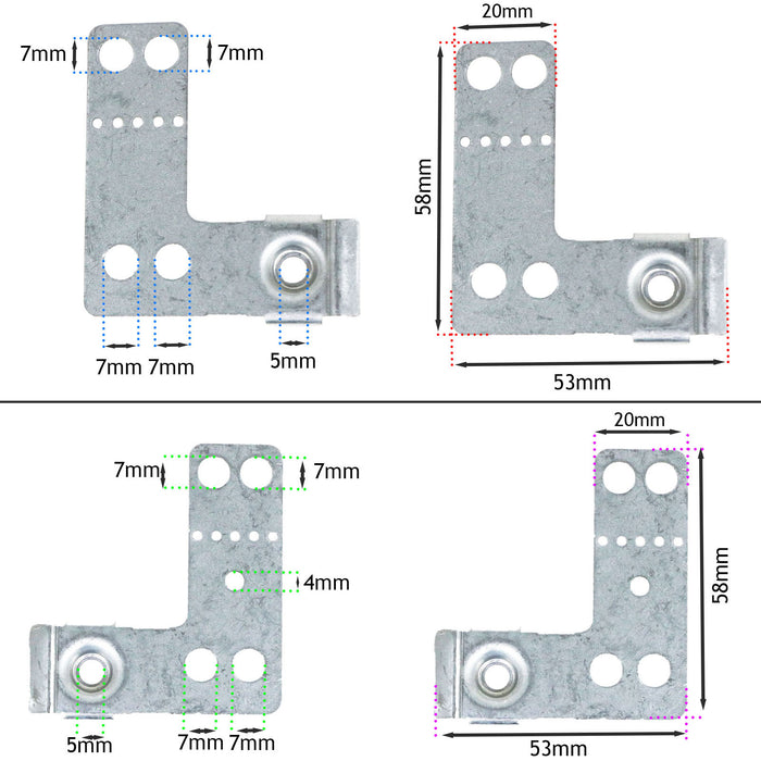 Bosch Dishwasher Integrated Fixing Bracket Kit Left Right SBA SBH SBV SMI SMU 622622 00622622
