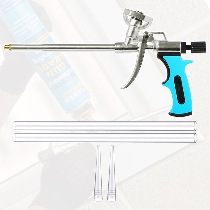 Expanding Foam Applicator Gun Caulking Sealing Filling Spray Tool Kit (for 750ml Threaded Connector Cans)
