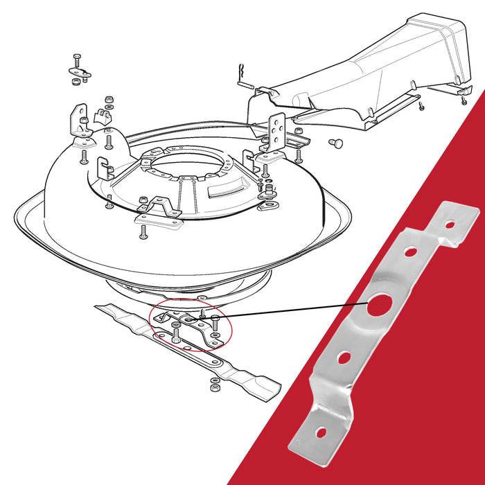 Blade Support Bracket Holder for Mountfield installation
