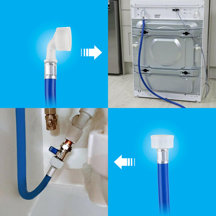 Cold Water Fill Inlet Pipe Hose compatible with Hotpoint, Indesit Washing Machine (Long 2.5m)