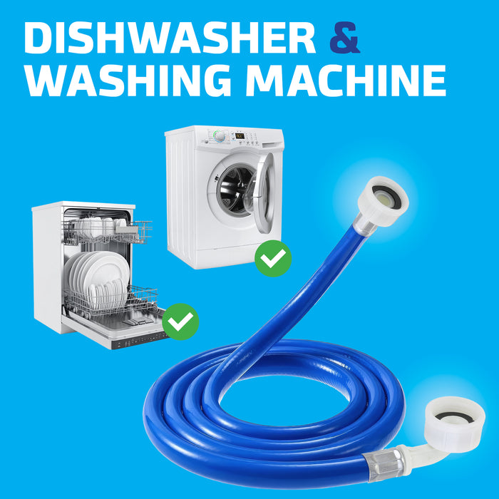 Cold Water Fill Inlet Pipe Hose compatible with Creda Washing Machine (Long 2.5m)