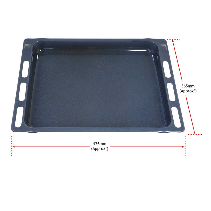 Oven Grill Tray fits Whirlpool Shelf Pan Base Deep 477mm x 365mm x 20mm