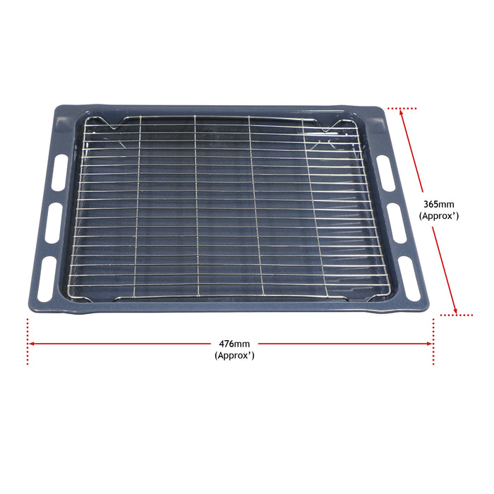 Oven Grill Tray Shelf for ARISTON Full Width Bottom Base Pan Rack 47.6cm x 36.5cm