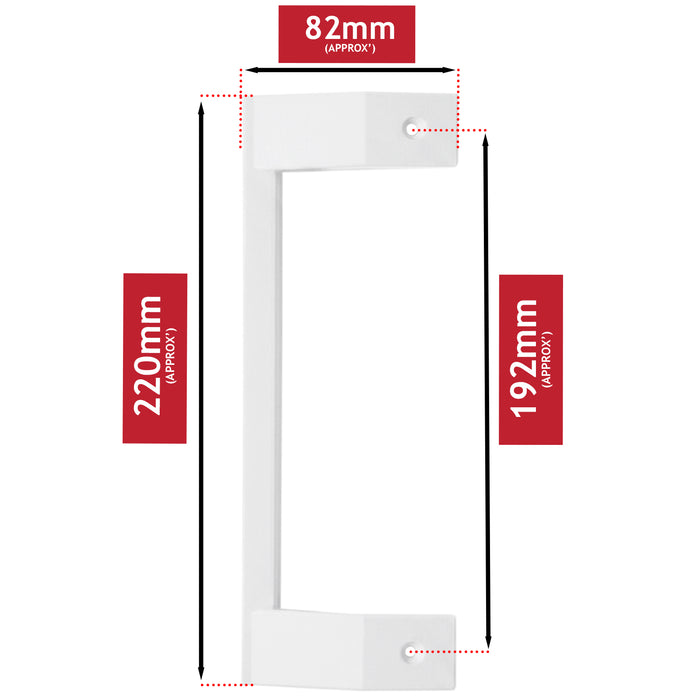 Beko Door Handle Fridge Freezer White CSA CNKR CSKR CXFP DSK RCSA 5753580100 x 2 Handle