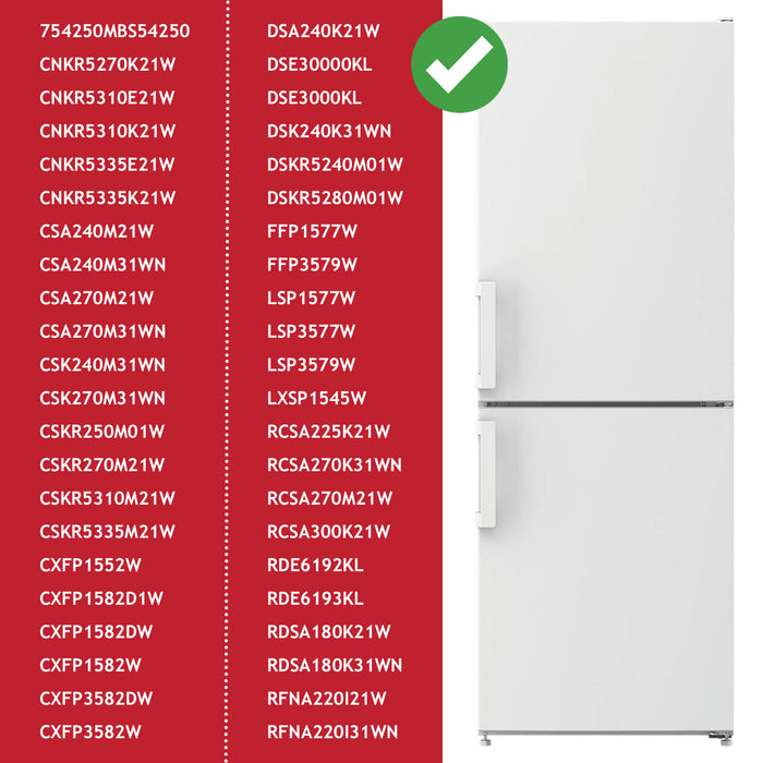 Beko Door Handle Fridge Freezer White CSA CNKR CSKR CXFP DSK RCSA 5753580100 x 2 Handle