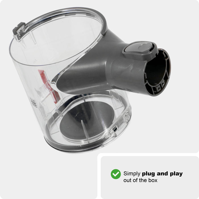 Dirt Bin for DYSON V6 DC58 DC59 SV03 Animal Vacuum Dust Container Compatible + Brush